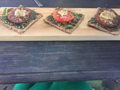 bruschetta at The Conscious Caravan - Food Van in Castlemaine