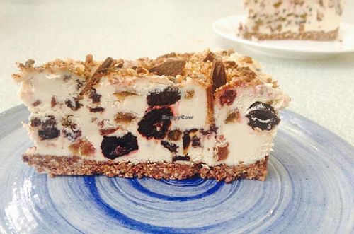 Raw cheesecake at The Conscious Caravan - Food Van in Castlemaine