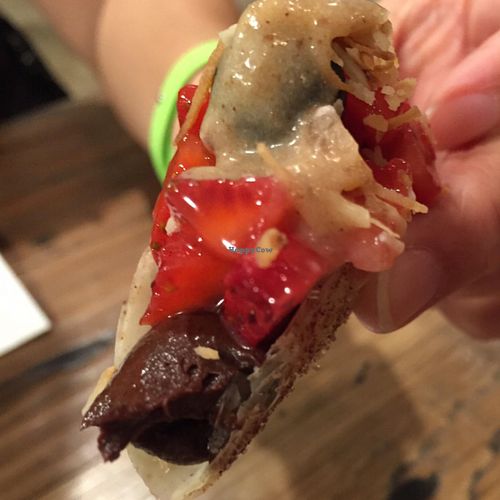 chocolate taco. very good flavors.  at VegeNation in Las Vegas