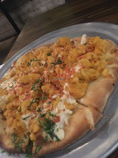 Mac & Cheese Pizza at VegeNation in Las Vegas