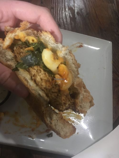 Inside the Mac Daddy Burger (popup version) at VegeNation in Las Vegas