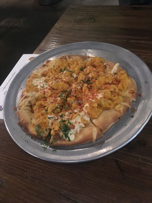 Mac and Cheese Pizza at VegeNation in Las Vegas
