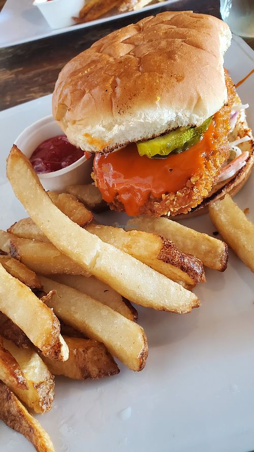 Chicken sandwich at VegeNation in Las Vegas