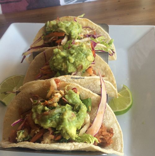 East West Tacos with Korean jackfruit  at VegeNation in Las Vegas