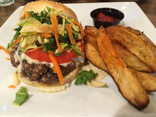 burger at VegeNation in Las Vegas