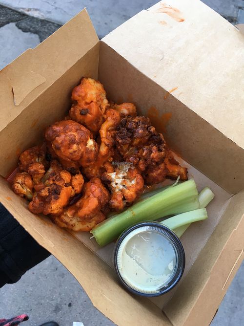 the best buffalo cauliflower anywhere at VegeNation in Las Vegas