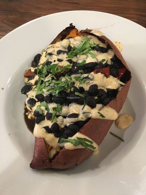 Sweet potato with black beans at VegeNation in Las Vegas