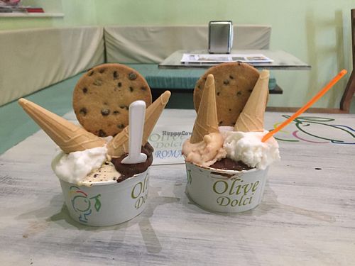 gelato monsters at Olive Dolci - Via Emanuele Filiberto in Rome