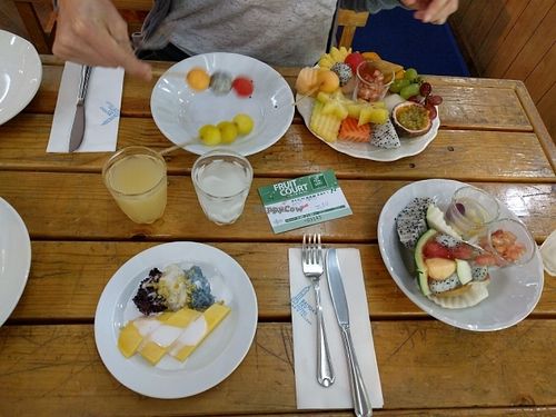 so fun, so fresh and sweet  at Baiyoke Sky Hotel Fruit Buffet in Bangkok