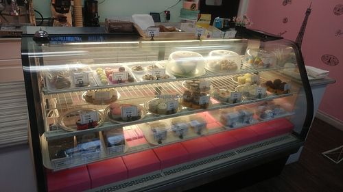 Display case at Feel Good Desserts in Simi Valley