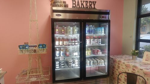Drink fridge at Feel Good Desserts in Simi Valley