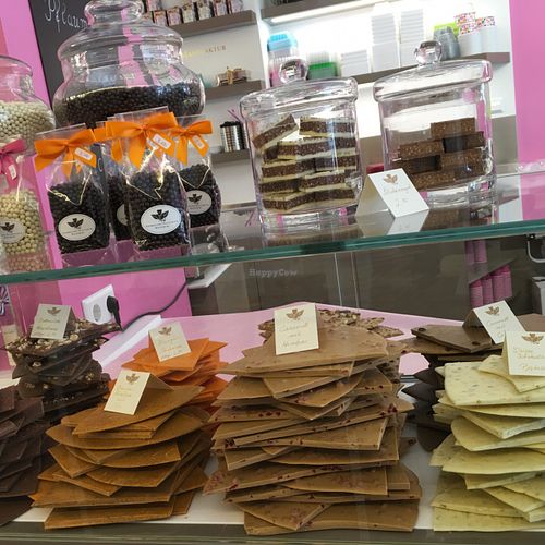 chocolate, partially vegan at Gelateria Dario - Schokoladen Manufaktur in Ravensburg