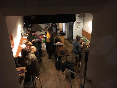 looking in  at Momencik in Warsaw