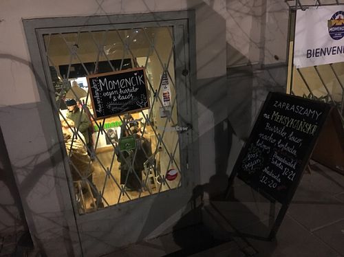 outside  at Momencik in Warsaw