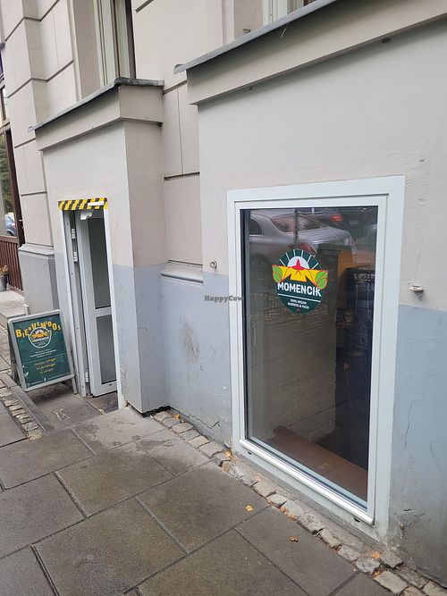 Outside at Momencik in Warsaw