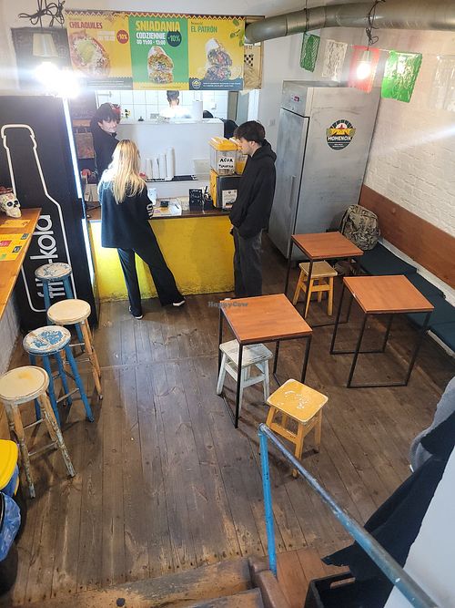 Inside at Momencik in Warsaw