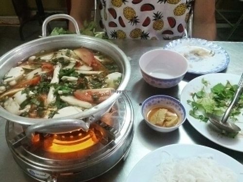 mushroom hot pot at An Nhu in Hoi An