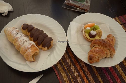 Four pastries at Fratelli Piermattei in Rome
