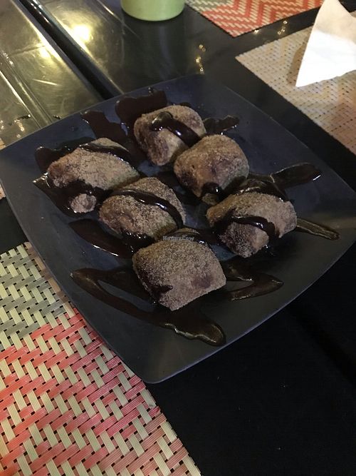 Churros de chocolate  at Café Oyá in Brasilia