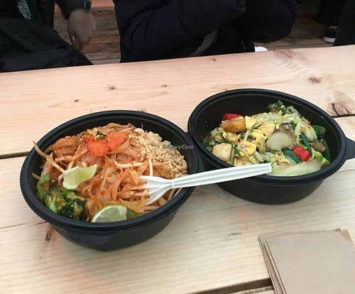 Pad thai and hard bowl at King CookDaily in East London