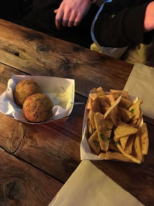 Panelle and arranchini  at Just FaB - Food Bus in East London