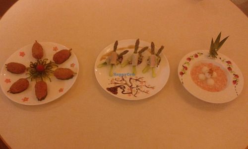 Food at Joyous Vegetarian in Kowloon