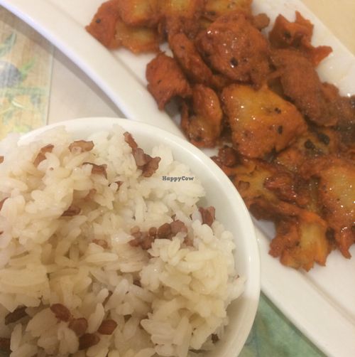 honey ";pork"; at Joyous Vegetarian in Kowloon