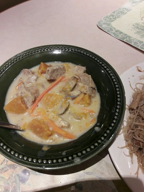 taro pumpkin  at Joyous Vegetarian in Kowloon