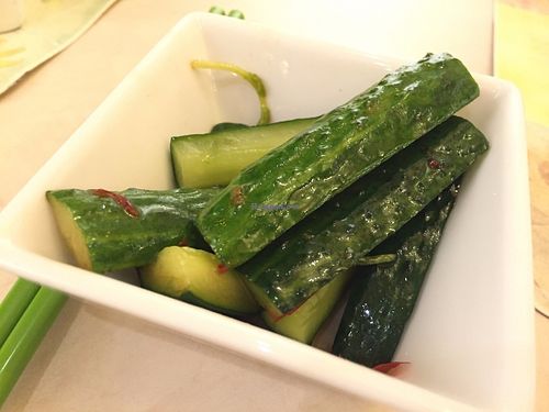Cucumber at Joyous Vegetarian in Kowloon