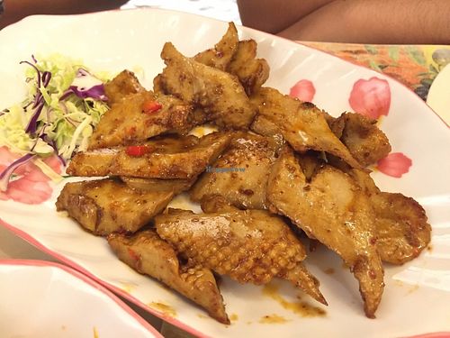 Vegetarian Chicken at Joyous Vegetarian in Kowloon