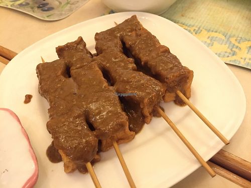 Vegetarian Satay at Joyous Vegetarian in Kowloon