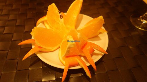 Oranges refresher at Vegesana & One Ramen in Barcelona