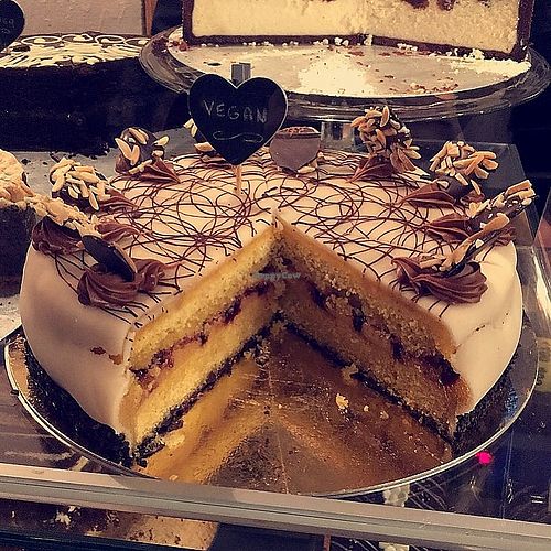 Vegan cake  at Chocolate House - Herbes in Luxembourg City