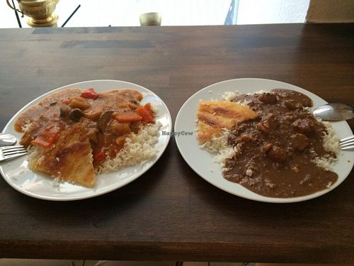 Delicious vegan main dishes at VeggieArt in Heidelberg