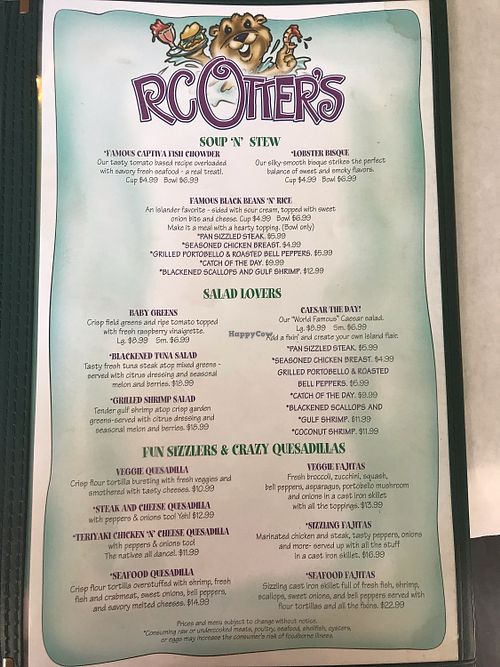 Soup & salad at RC Otters in Captiva