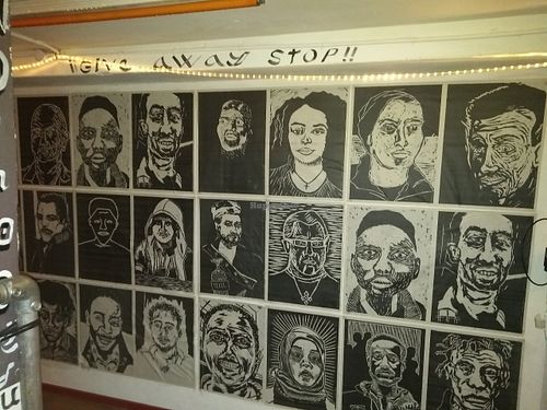 in the corridor  at Robin Food in Amsterdam