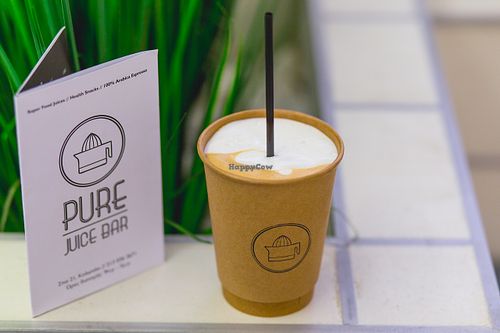 100% Espresso Arabica Coffee at PURE Juice Bar in Athens