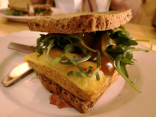Sándwich Tempeh at La Camelia Vegan Bar in Bilbao