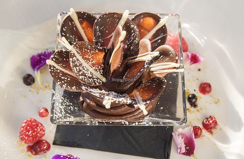 Vegan Chocolate Mousse  at Kristian's Restaurant in Lanzarote
