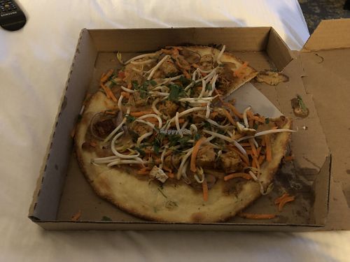 Thai pizza with blackened tofu    at Bear Tooth Theatrepub in Anchorage