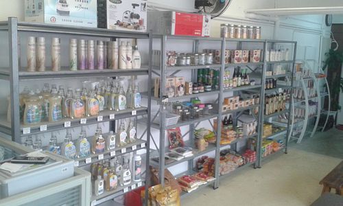 Health food shop at Natural Plus in Outlying Islands