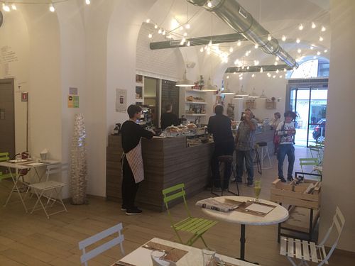 Indoors at SPOPS in Bari