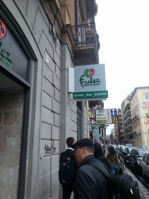 Entrance. How you recognise it from the outside :) at Frulez in Bari