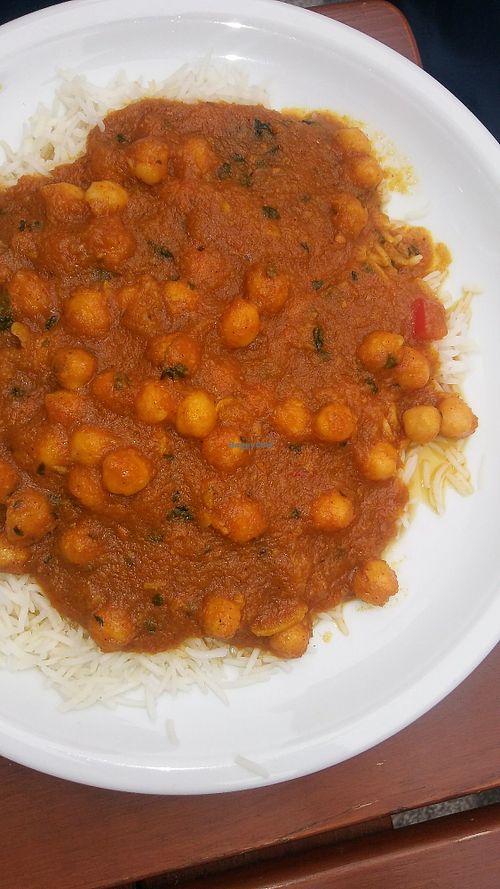 Chickpea curry at Raja Rani in Heidelberg