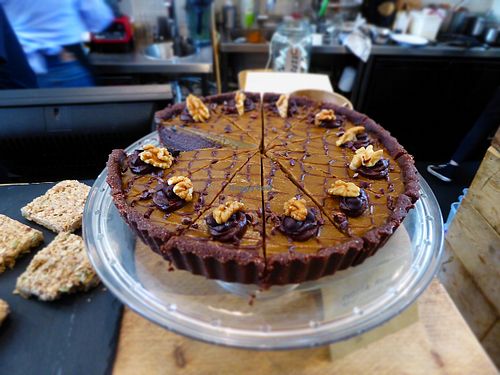 wonderful cake at Beyond the Kale in Bath