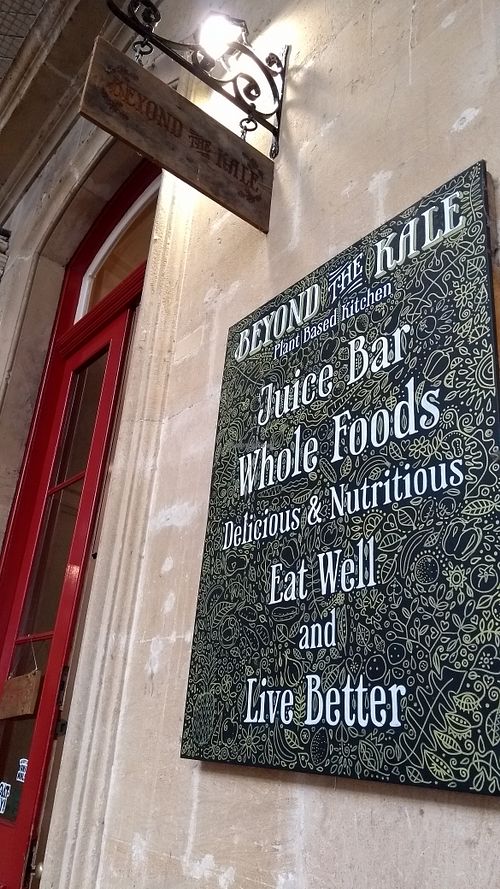 Entrance at Beyond the Kale in Bath