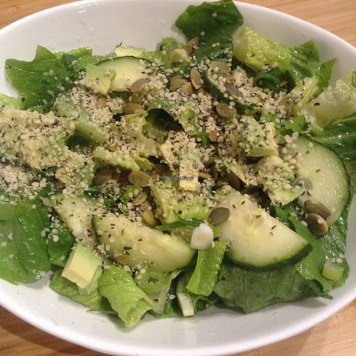 All Green Goddess Salad at Rawlicious in Hamilton