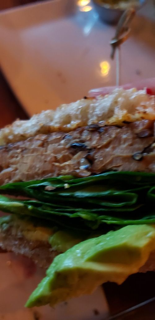 Black Bean burger at GreenSpace Cafe in Ferndale