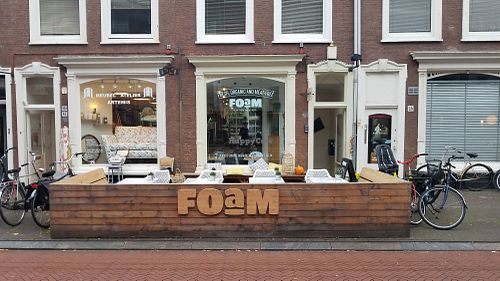 Outside at FOAM in The Hague