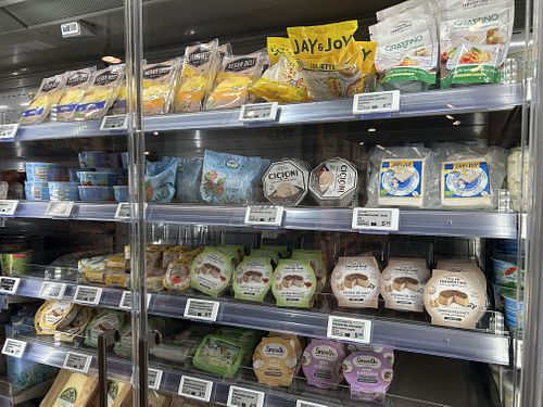 VG cheeses   at EkoPlaza - Kerkplein in The Hague